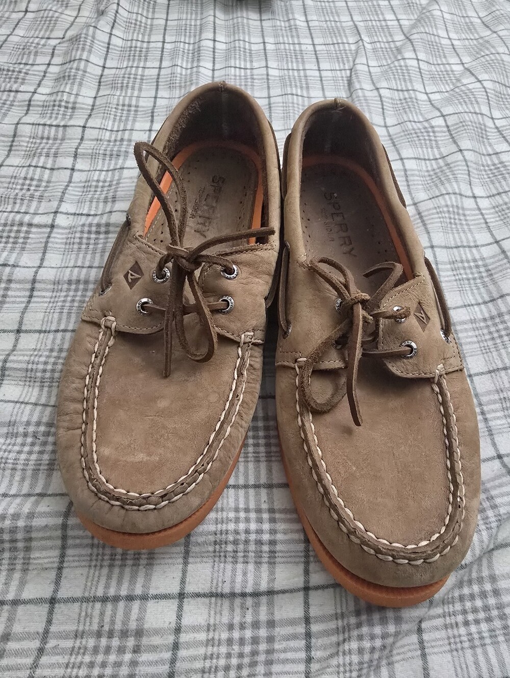 Sperry Men's Tan Suede 2-Eye Boat Shoes